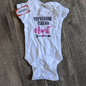 Newborn Announcement onesie.